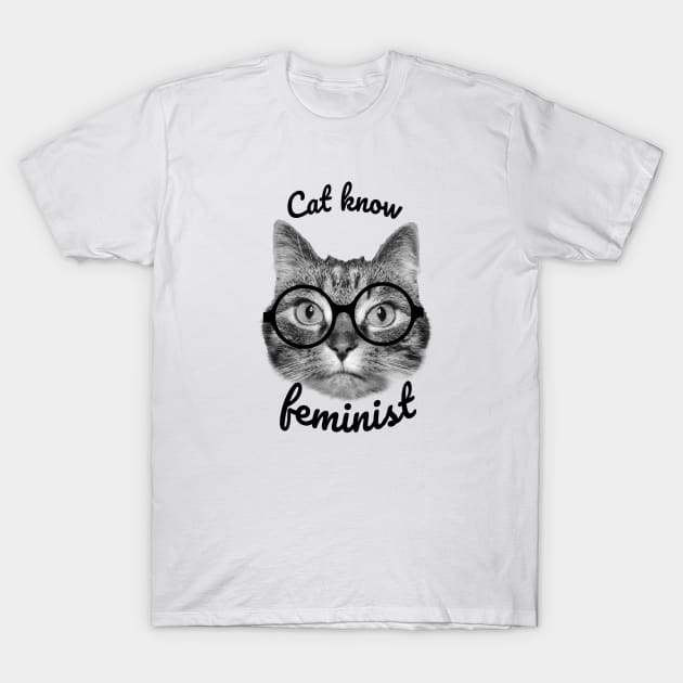 Cat know feminist perfect cat design T-Shirt by Purrfect